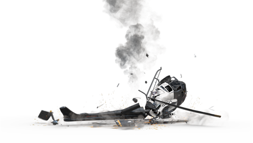 (4K) Crash Helicopter Drop 2 