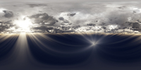 Hdri Sky Stormy Rays 1