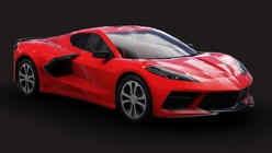 Corvette - Low Poly