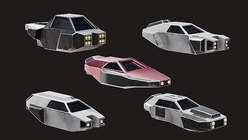 Low Poly Cyber Cars