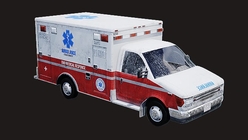 Ambulance - Low Poly